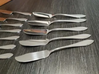 12 coltelli da pesce in acciaio inossidabile, nuovi