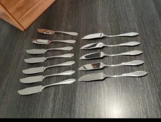 12 coltelli da pesce in acciaio inossidabile, nuovi