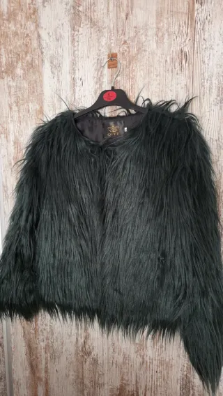 Abrigo pelo Qiye talla S verde