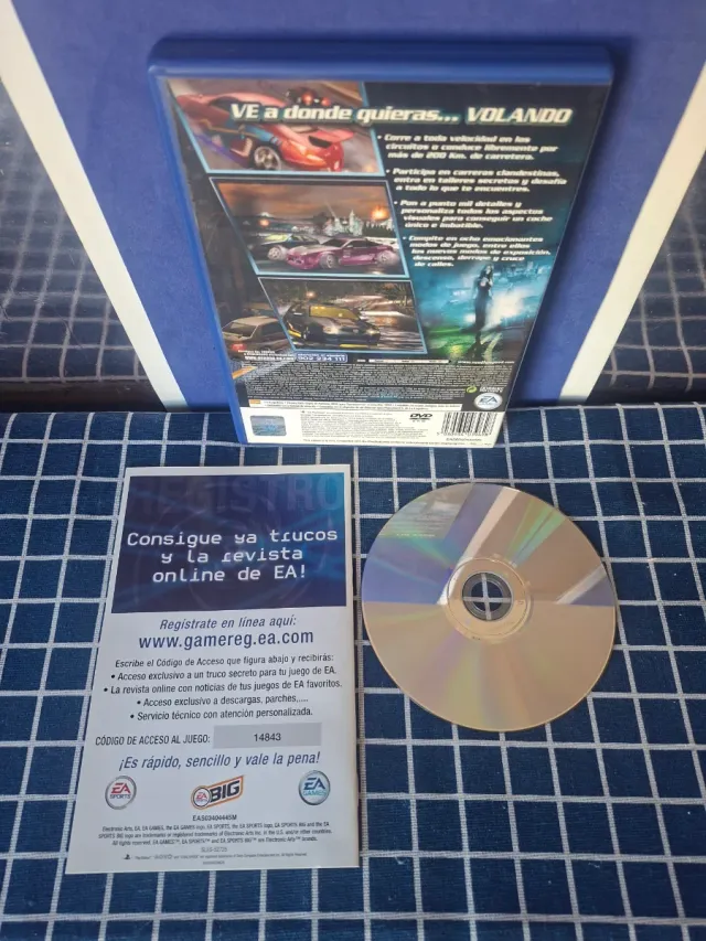 PS2 NEED FOR SPEED 2 UNDERGROUND ORIGINAL COMPLETO