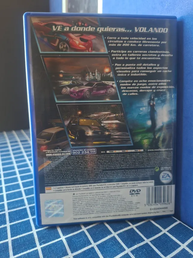 PS2 NEED FOR SPEED 2 UNDERGROUND ORIGINAL COMPLETO
