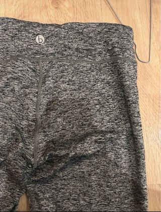 Pantalones de yoga grises jaspeados