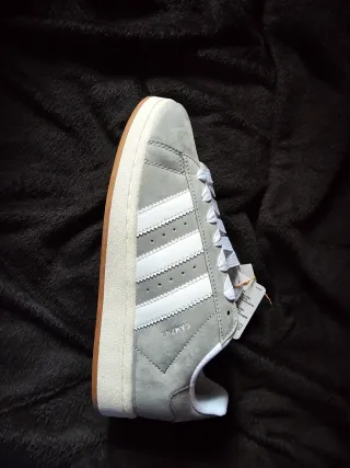 Adidas Campus Gris y Blanco