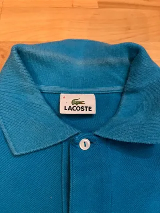Polo Lacoste Vintage Azul