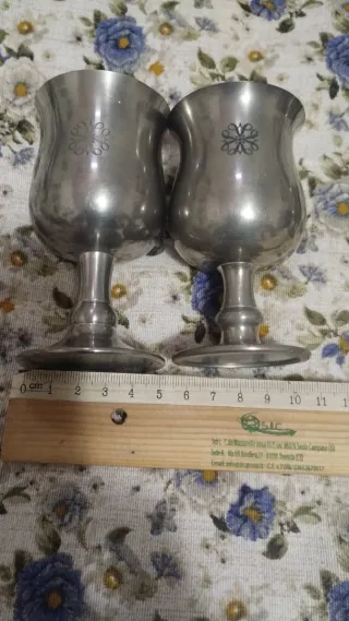 Set 4 Boccale in Peltro