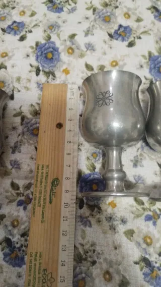 Set 4 Boccale in Peltro