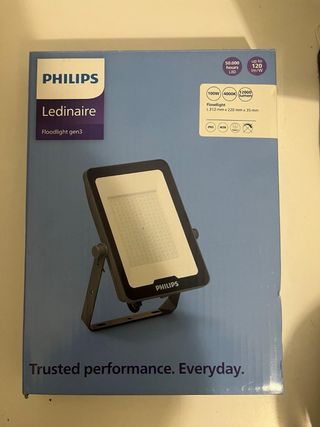 Foco LED Philips100W Gris nuevoa estrenar negonebe