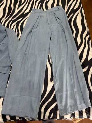 Conjunto Blazer oversize  y Pantalón Azul
