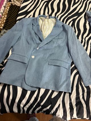 Conjunto Blazer oversize  y Pantalón Azul