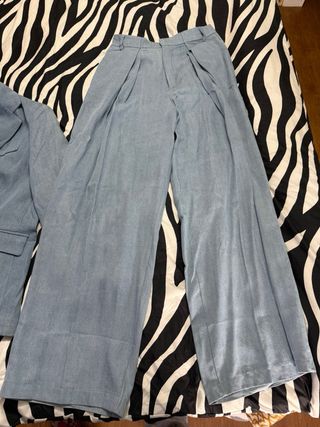 Conjunto Blazer oversize  y Pantalón Azul