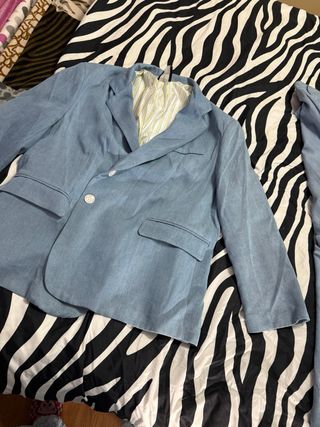 Conjunto Blazer oversize  y Pantalón Azul