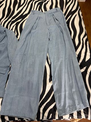 Conjunto Blazer oversize  y Pantalón Azul