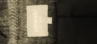 Abrigo de paño a cuadros mujer