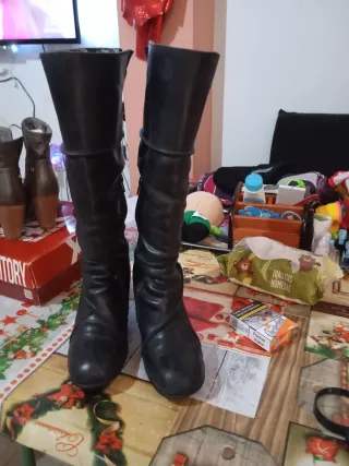Botas altas mujer negras