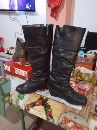 Botas altas mujer negras