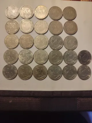 Monedas Francesas 20 Céntimos Colección