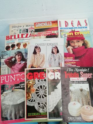 REVISTAS DE COSTURA Y GANCHILLO ANTIGUAS