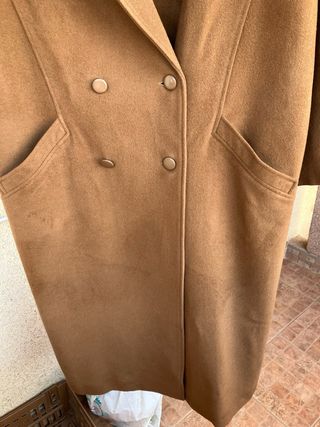 Abrigo largo mujer cachemir marrón
