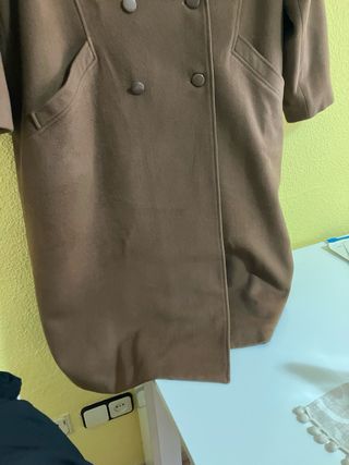 Abrigo largo mujer cachemir marrón