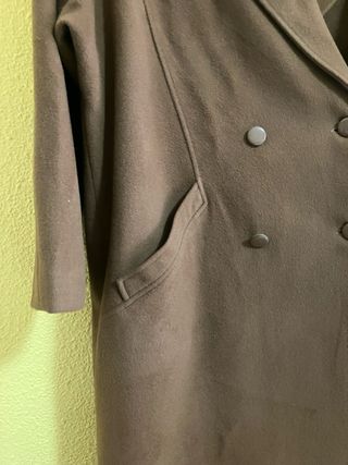 Abrigo largo mujer cachemir marrón