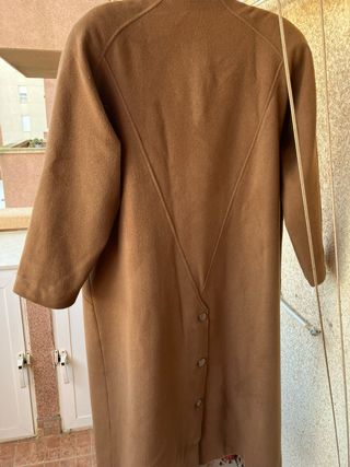 Abrigo largo mujer cachemir marrón