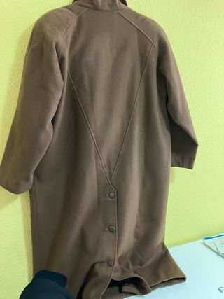 Abrigo largo mujer cachemir marrón