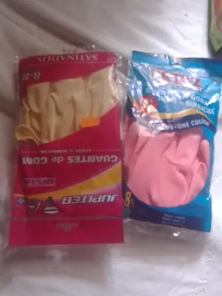 Lote Guantes de goma JUPITER y FIZ