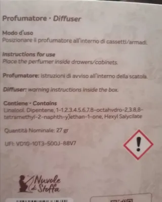 Profumatore armadi nuovo