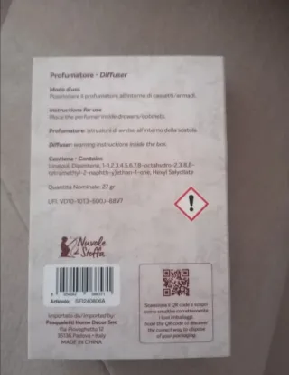 Profumatore armadi nuovo