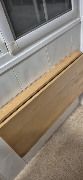 Mesa abatible cocina/estudio madera