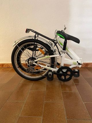 Bicicleta Plegable Folding 20 Blanca