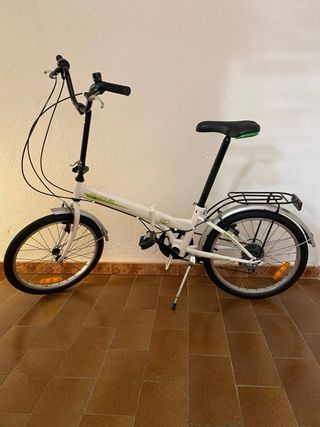 Bicicleta Plegable Folding 20 Blanca