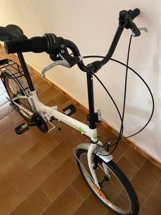 Bicicleta Plegable Folding 20 Blanca