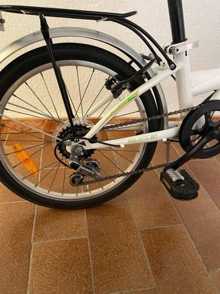 Bicicleta Plegable Folding 20 Blanca