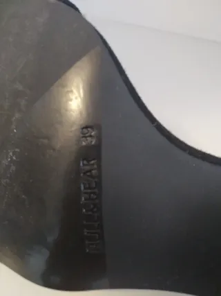 Sandalias tacón mujer talla 39 negras