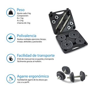 Kit Pesas 20kg Decathlon