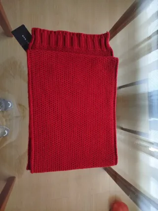 Bufanda Zara Hombre Roja