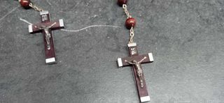 2 Collane Rosario Marroni Argento