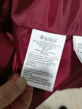 Abrigo Aigle azul talla S