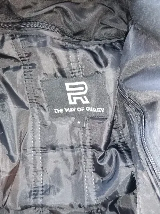 Chaqueta de moto negra talla M