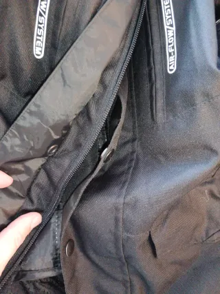 Chaqueta de moto negra talla M