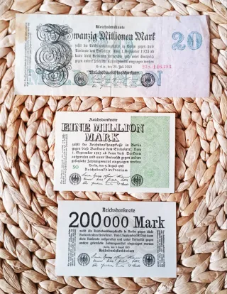 Lote de billetes Alemanes Reichsbanknote