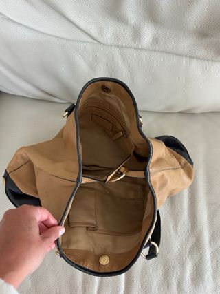 Bolso BALMAIN Piel Marrón y Azul