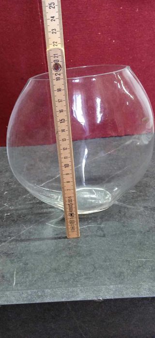 Vaso in vetro di Murano trasparente