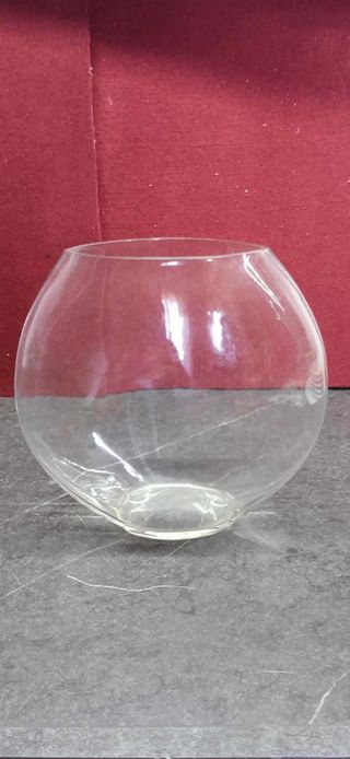 Vaso in vetro di Murano trasparente