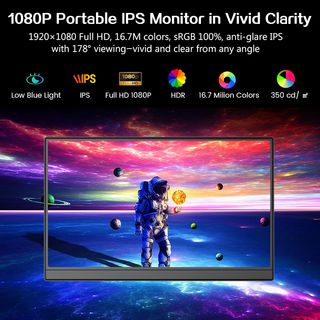 Monitor Portátil 15,6'' FHD 1080P IPS - Nuevo