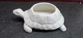 Posacenere Tartaruga Ceramica Bianco