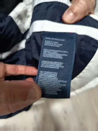 Plumón Tommy Hilfiger Blanco Talla S