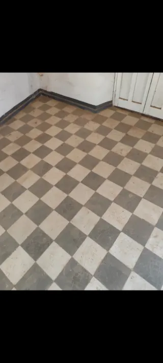 Suelo hidráulico antiguo floral