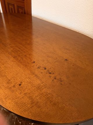 Mesa extensible madera + 4 sillas